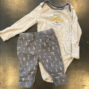 Carter's Gray and Blue Kids Matching Set